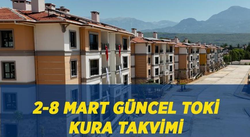 GÜNCEL TOKİ KURA TAKVİMİ: 2-8 Mart bu hafta TOKİ 500 bin konut kurası hangi illerde yapılacak İstanbul-Ankara-Hatay-İzmir-Çorum-Muğla kura çekiliş tarihleri belli oldu mu