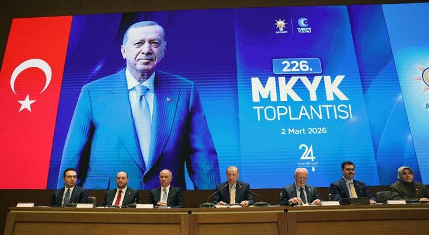 AK Parti MKYK Erdoğan başkanlığında toplandı