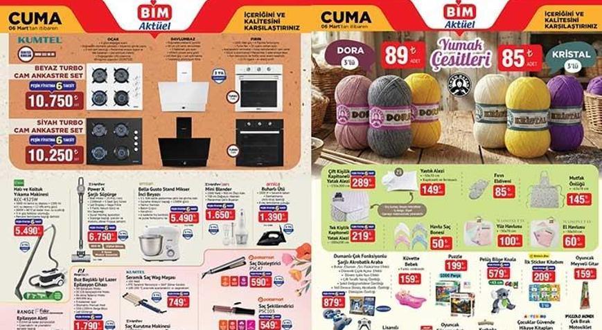 YARIN RAFLARDA SATIŞA ÇIKIYOR | BİM 6 Mart Cuma aktüel ürünler kataloğunda bu hafta hangi ürünler satışa çıkacak Halı ve Koltuk Yıkama Makinesi, Cam Ankastre Set, Şarjlı Süpürge, 3lü Cam Kase...