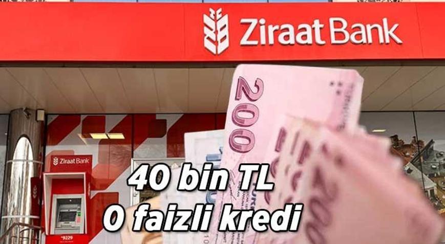40 BİN TL FAİZSİZ KREDİ FIRSATI Ziraat Bankası emekli maaş promosyonu ne kadar Nakit promosyona ek 40 bin TL kredi, 6 bin TL para iadesi, ücretsiz para transferi...