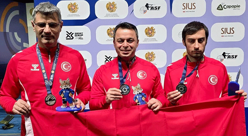 Milli atıcılar peş peşe 3. kez Avrupa şampiyonu oldu