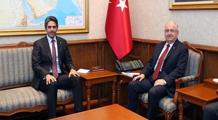 Bakan Güler, Katar Büyükelçisi Faisal ile bir araya geldi