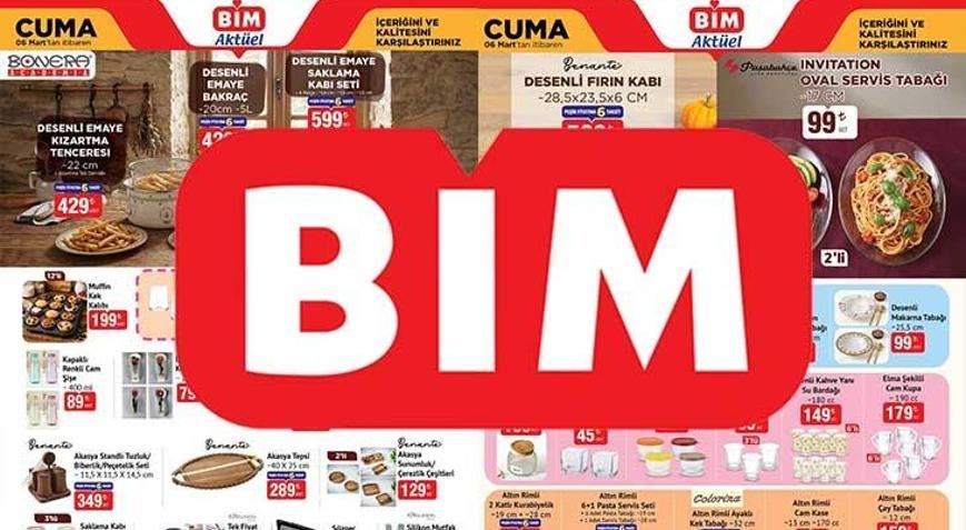 HAFTANIN SON BİM KATALOĞU SATIŞTA BİM 6 Mart Cuma aktüel kataloğunda hangi ürünler satışa sunuldu Wag Maşası, Smart Tartı, Kaş Düzeltici, 3lü Cam Kase, 6+1 Pasta Servis Seti, 2li Kahve Fincan Takımı...