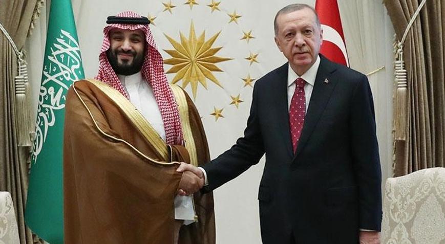 Cumhurbaşkanı Erdoğan, Suudi Arabistan Veliaht Prensi Selman ile görüştü