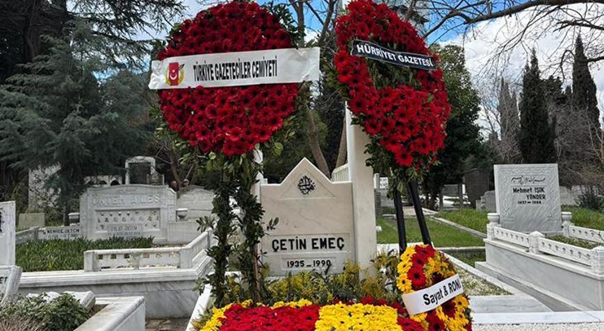 Gazeteci Çetin Emeç ölümünün 36. yılında mezarı başında anıldı