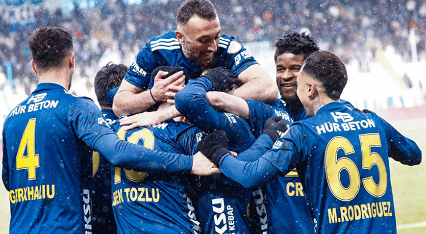 Erzurumspor FK, adım adım Süper Lige Tam 9 gol