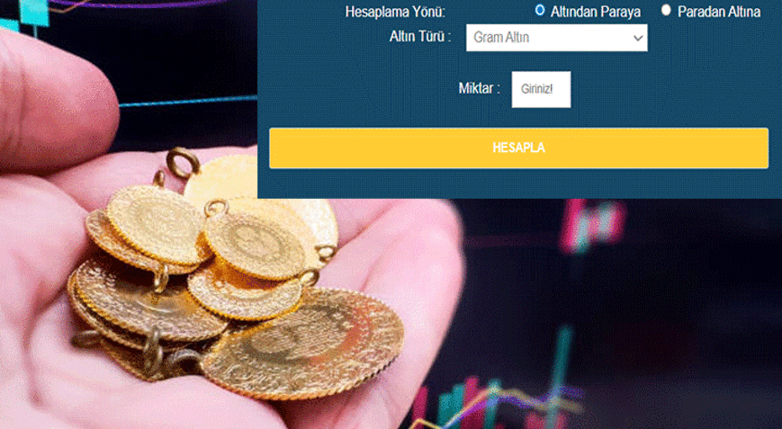 Altın Türü Hesaplama: Altından paraya, paradan altına çevirme ekranı Gram, çeyrek altın ve diğer altın fiyatları bugün ne kadar