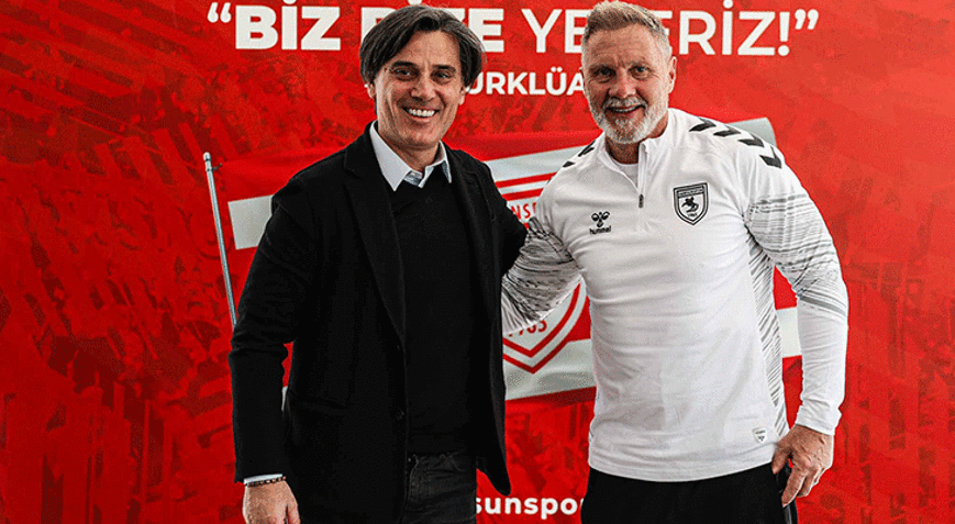 A Milli Takım Teknik Direktörü Montelladan Samsunspora ziyaret