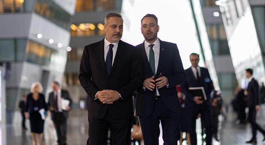 Dışişleri Bakanı Hakan Fidan, Belçikalı mevkidaşı ile görüştü