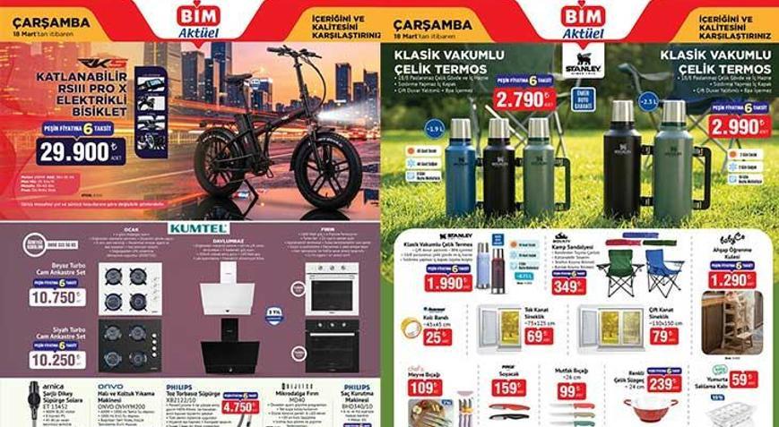 17-18 MART BİM AKTÜEL KATALOGLAR | BİM 18 Mart Çarşamba aktüel kataloğunda bu hafta hangi ürünler satışa çıkacak Hareketli Wi-Fi Güvenlik Kamerası, Stanley Termos, Kamp Sandalyesi, Pijama Takımı, Sırt Çantası...