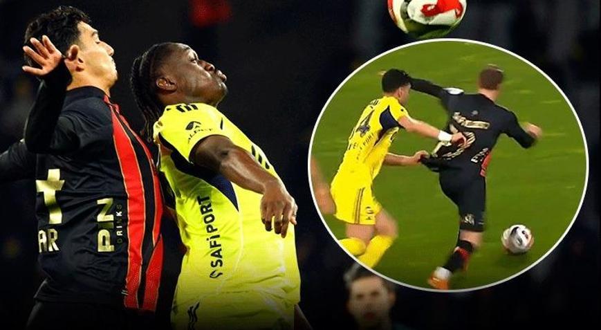 Fatih Karagümrük- Fenerbahçe maçın kritik pozisyon Penaltı beklediler