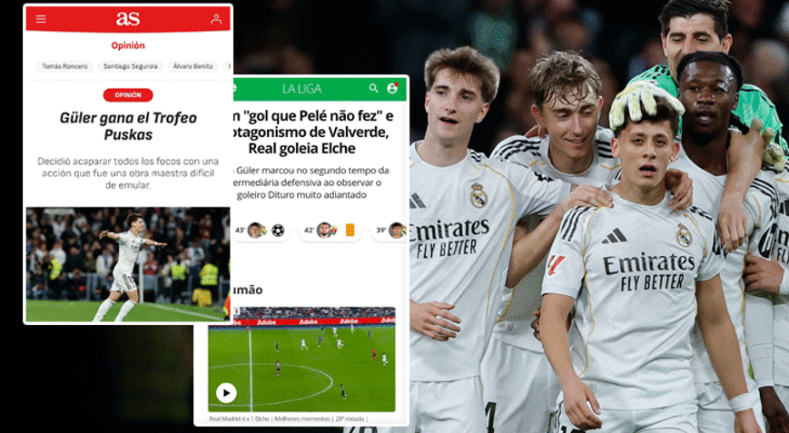 Real Madridde Arda Güler 70 metreden avladı Dünyada gündem oldu: Böylesini Pele bile atmadı