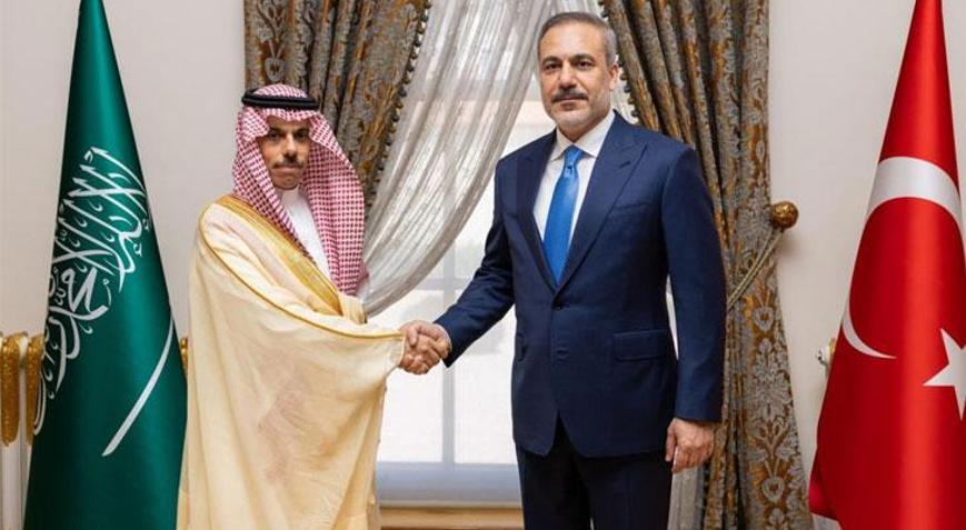 Dışişleri Bakanı Hakan Fidan, Suudi Arabistanlı mevkidaşı ile görüştü