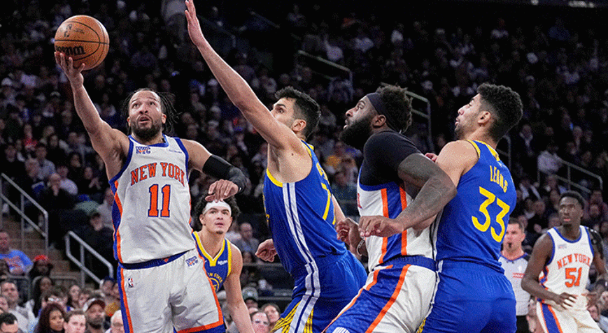 NBA'de New York Knicks, Golden State Warriors'ı 21 sayı geriden