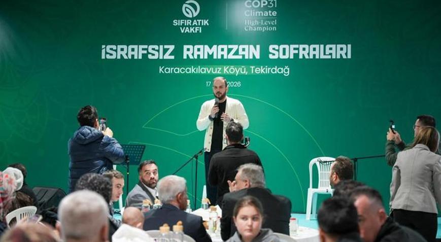 Sıfır Atık Vakfının İsrafsız Ramazan Sofraları Programının son durağı Karacakılavuz köyü oldu