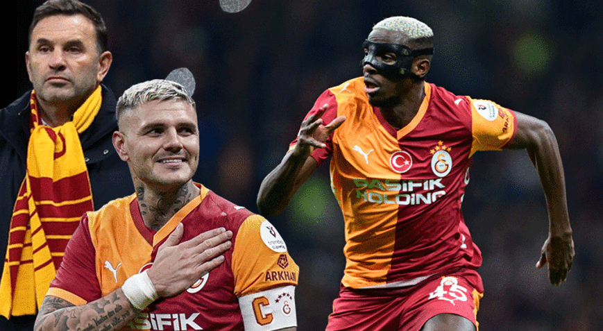 Galatasarayda Okan Buruk Icardi için kararını verdi Osimhenin yerine oynayacak isim belli oldu