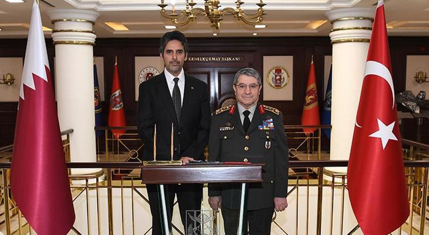 Genelkurmay Başkanı Orgeneral Bayraktaroğlu, Katar heyetini ağırladı