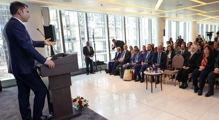 Bakan Murat Kurum, New York’ta konuştu: İklim krizi, şu anda yaşadığımız gerçeğin ta kendisidir
