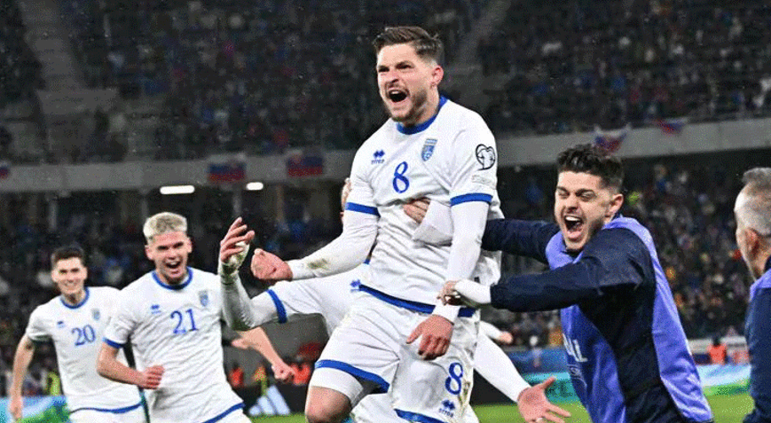 7 gollü nefes kesen maçı Kosova kazandı A Milli Takımın rakibi belli oldu