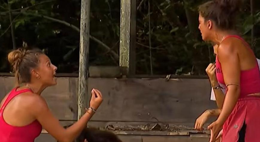 Survivorda Seren Ay - Nisanur kavgası Seren Ay Çetin diskalifiye mi oldu