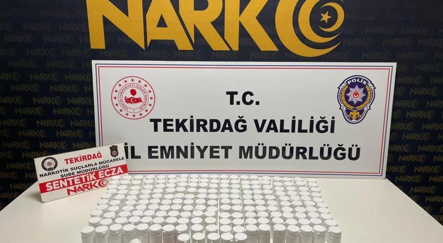 Tekirdağda torbacı operasyonunda 11 bin hap ele geçirildi; 5 tutuklama
