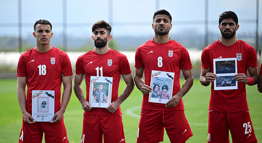 İran Milli Takımı, Antalyada savaşta hayatını kaybeden çocukları andı