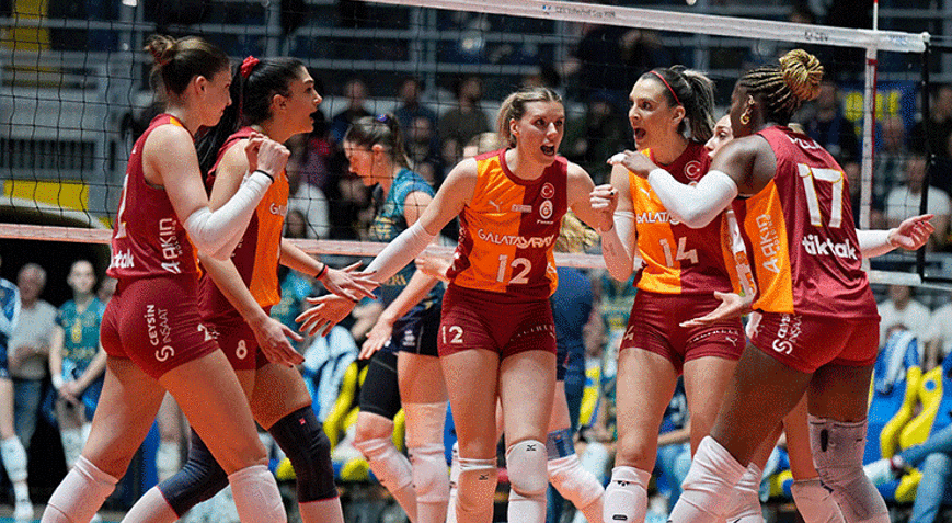 Galatasaray, CEV Kupası finalinde ilk maçı kazandı, şampiyonluğa yaklaştı