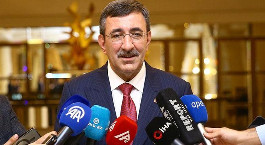 Cumhurbaşkanı Yardımcısı Yılmaz Azerbaycanda: Milli gelirler büyüyor artıyor
