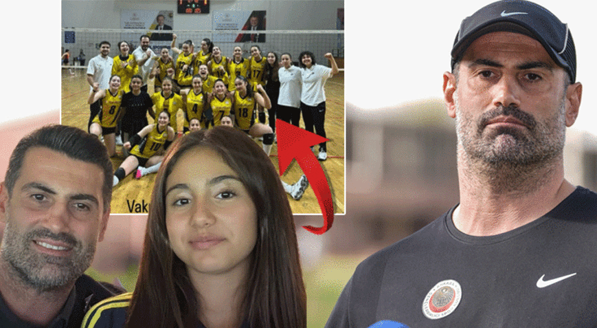 VakıfBankta Volkan Demirelin kızı Yadeden Galatasaraya galibiyet göndermesi