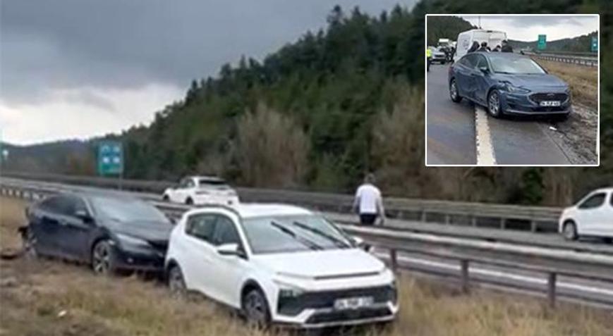 Boluda zincirleme kaza 10 araç karıştı