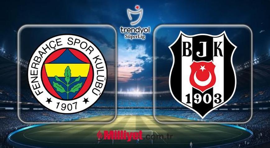 FB- BJK MAÇ SKORU: Fenerbahçe - Beşiktaş maçı kaç kaç bitti