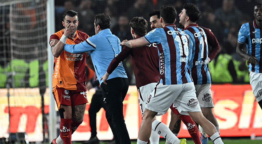 Trabzonspor-Galatasaray derbisi sonrası ceza yağmuru kapıda Anonsçu yakın mercekte