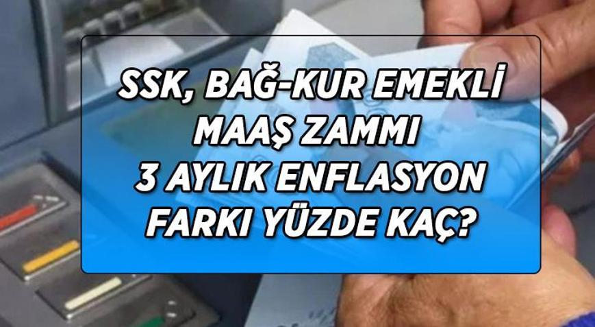 TEMMUZ 2026 EMEKLİ MAAŞ ZAMMI | SSK, Bağ-Kur 3 aylık kesinleşen zam oranı yüzde kaç oldu Temmuz emekli maaş zammı yüzde kaç olacak