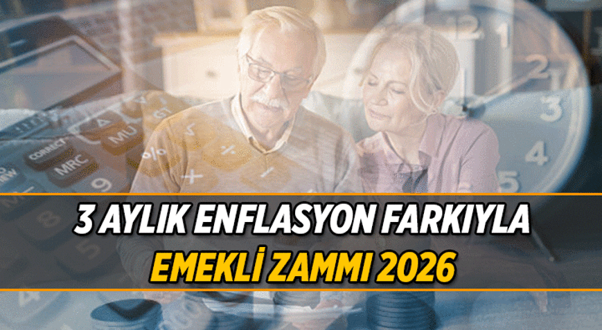 EMEKLİNİN SIRADAKİ ZAM HESAPLAMASI 💥 3 Aylık Enflasyon farkıyla emekli maaşı zammı ne kadar 2026 Ocak, Şubat, Mart Enflasyonuyla emekli zammı yüzde kaç arttı