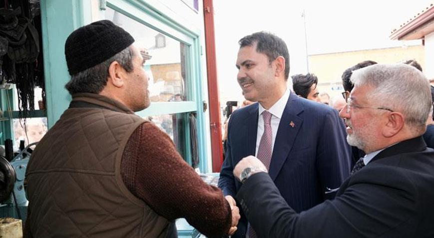 Bakan Kurum’dan Çorum esnafına ziyaret