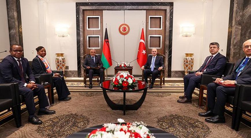 TBMM Başkanı Kurtulmuş, Malavi Ulusal Meclisi Başkanı Suleman ile görüştü