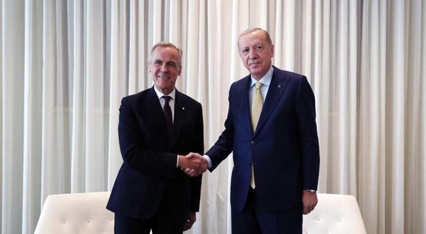 Cumhurbaşkanı Erdoğan, Kanada Başbakanı Carney ile görüştü