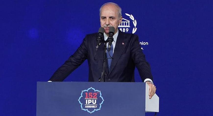 TBMM Başkanı Kurtulmuştan PAB Genel Kurulunda çağrı: İsrailin BM üyeliği askıya alınmalı