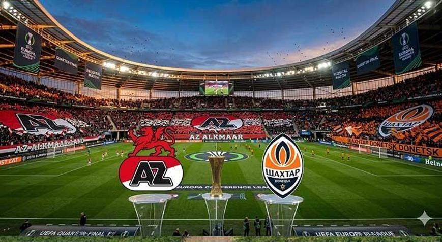AZ Alkmaar-Shakhtar Donetsk Konferans Ligi çeyrek final rövanş maçı kaç kaç bitti