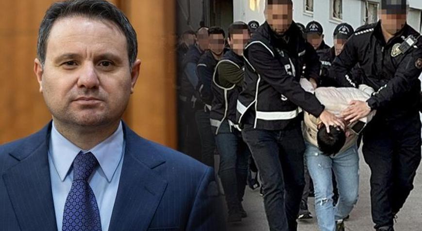 Bakan Gürlek duyurdu Bayğaralar operasyonunda 216 şüpheli ve 5 suça sürüklenen çocuk tutuklandı