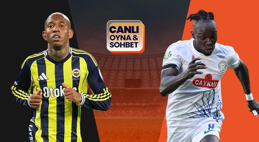 Fenerbahçenin konuğu Rizespor Kritik maçın heyecanı canlı sohbet ile Mislide