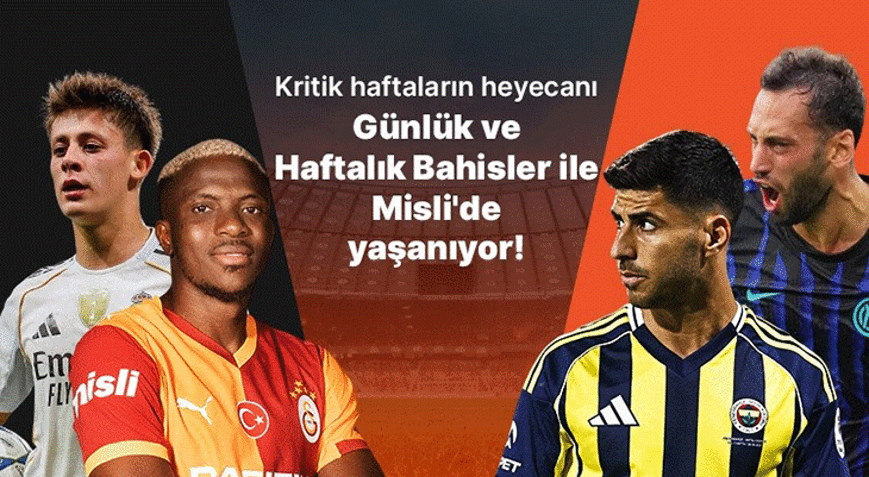 Şampiyonluk yarışı kızışıyor, düşme hattı alev alıyor Kritik haftaların heyecanı Günlük ve Haftalık Bahisler ile Mislide yaşanıyor