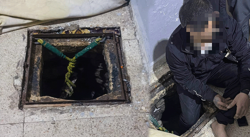 30 yıllık hükümlü kuyuda saklanırken yakalandı Mutfakta gizlenen düzenek ortaya çıktı
