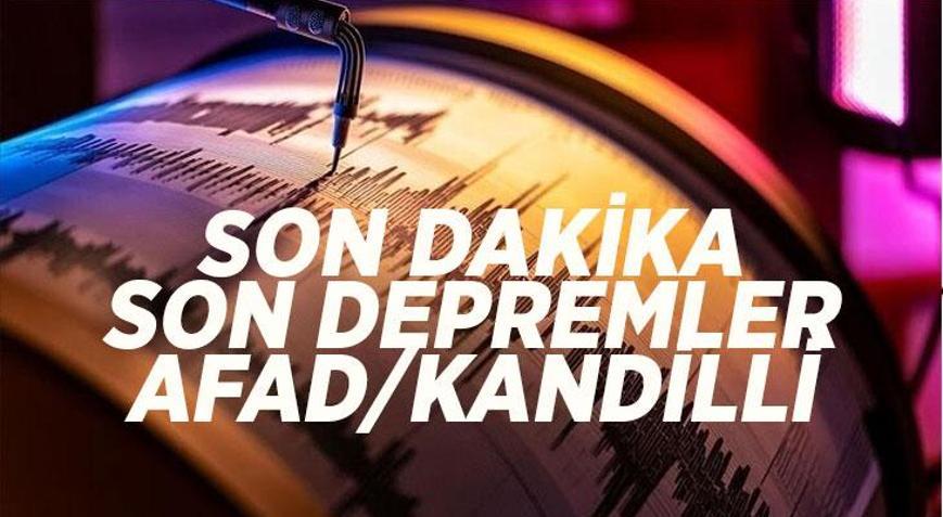 SON DAKİKA 20 NİSAN: Deprem mi oldu Az önce deprem nerede, kaç şiddetinde oldu AFAD/Kandilli Rasathanesi son depremler listesi listesi