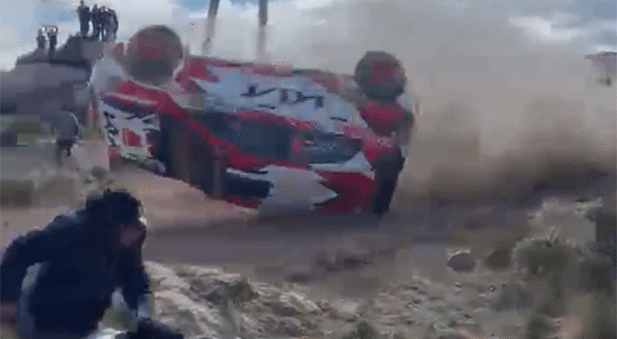 Güney Amerika Rallisinde korkunç kaza 1 ölü, 3 yaralı