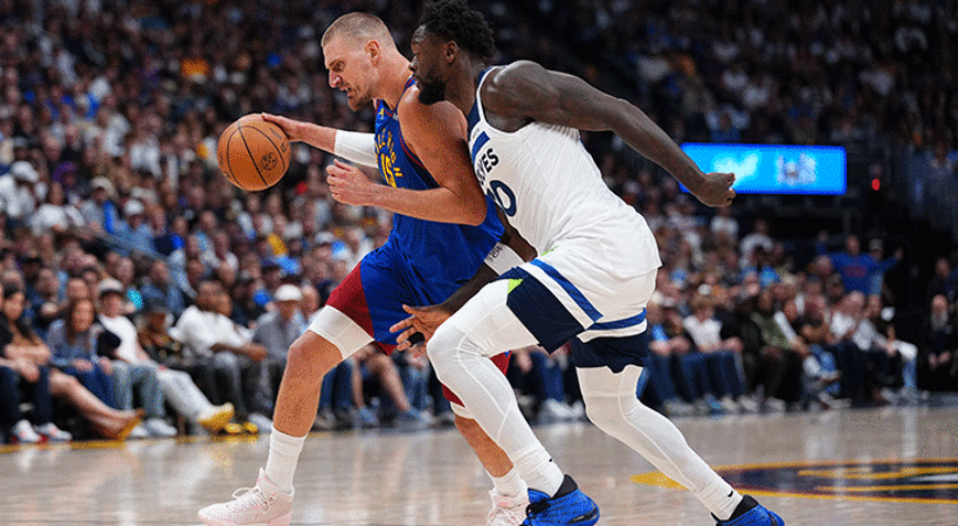 NBAde Minnesota Timberwolves, Denver Nuggetsı devirdi Seriyi 1-1e getirdi