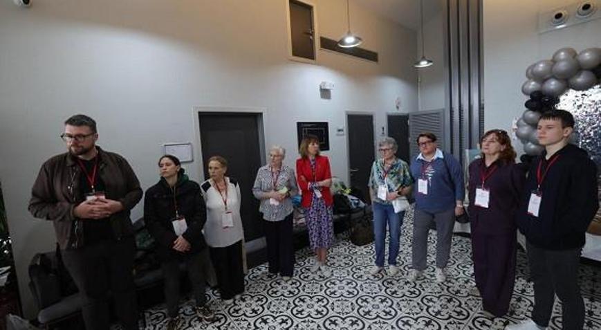 Litvanya’dan gelen katılımcılardan Aktif Yaş Al Merkezi’ne ziyaret