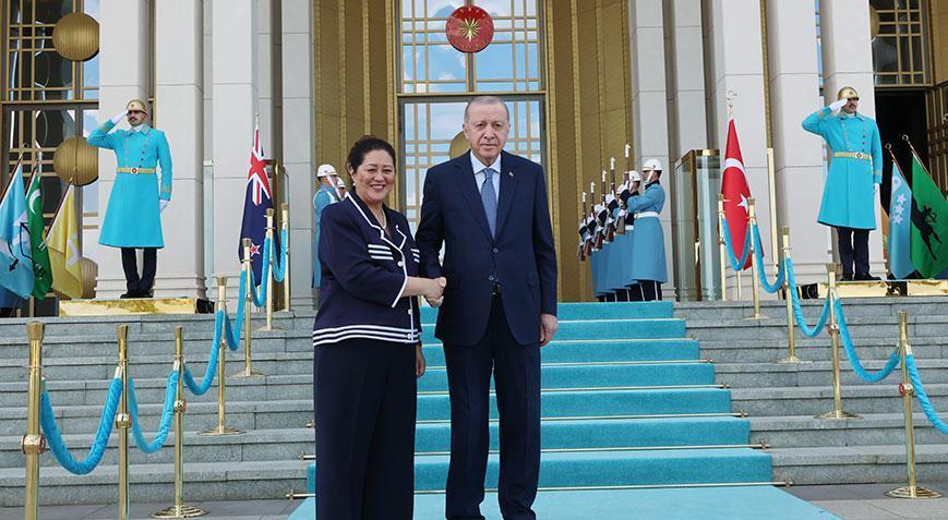 Cumhurbaşkanı Erdoğan, Yeni Zelanda Genel Valisi Kiroyu kabul etti