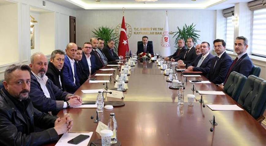 Bakan Bayraktar, Maden-İş Sendikası ve maden işçileriyle görüştü