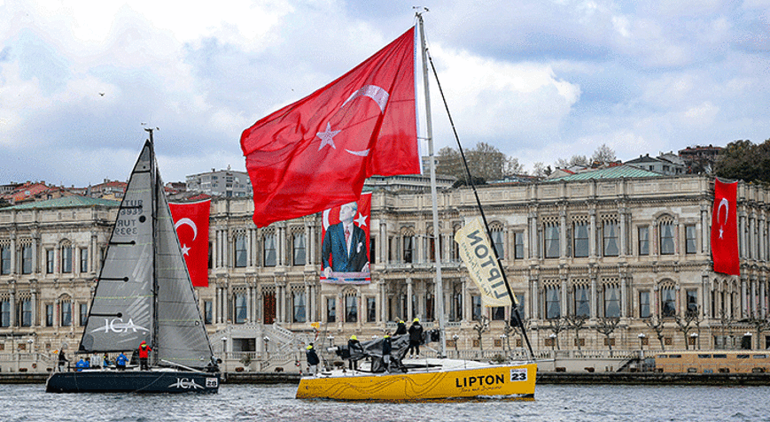 Cumhurbaşkanlığı 7. Uluslararası Yat Yarışları başladı Boğazda 23 Nisan coşkusu